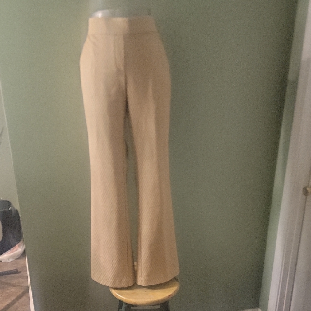 Anne Klein Beige Flare Pants